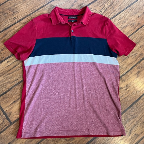Banana Republic Other - Banana Republic polo shirt mens XL Luxury Touch red white blue USA super soft